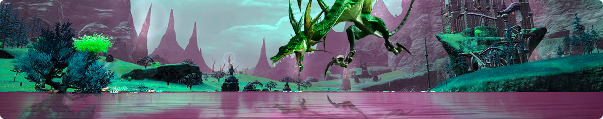 Buy FFXIV Gil, dragon falling in pink lagoon