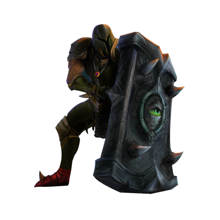 osrs diaries, warrior with big shield