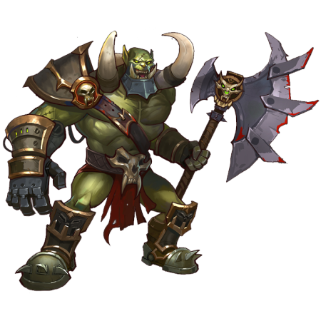 Buy WOW Classic Accounts, Orc gladiator with axe, wow classic accounts for sale