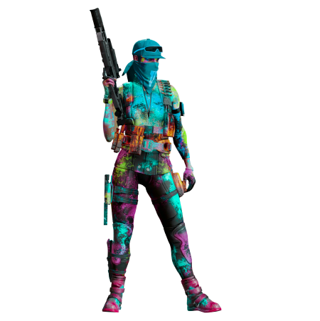 Buy R6 Accounts, Azami with a blue skin, rainbow six siege accounts for sale