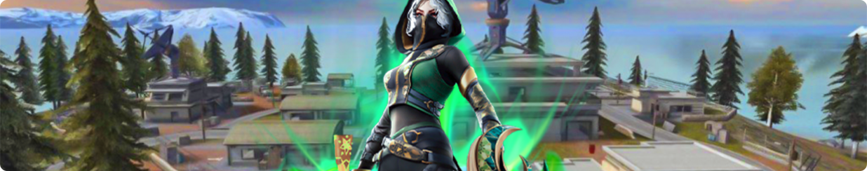 Female warrior with green shadow - Desktop