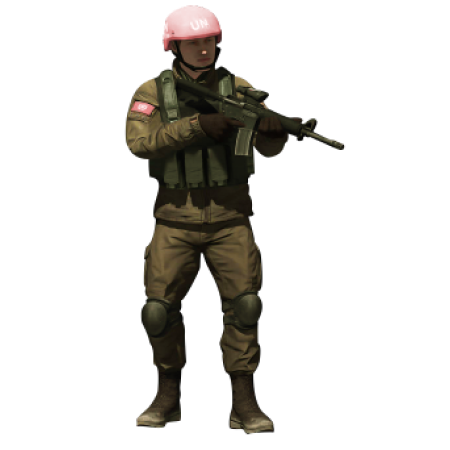 Sell EFT Roubles, Soldier wearing a pink helmet.