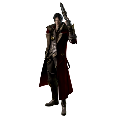 sell LA accounts, male gunslinger