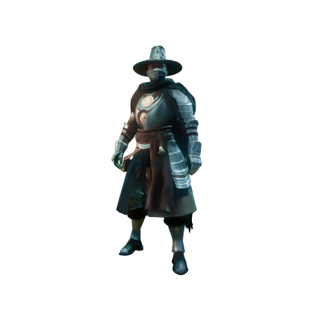 Buy New World Gold, Character with full armor and a hat