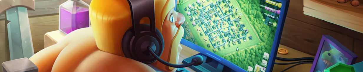 sell clash of clans items, sell coc items, barbarian playing coc